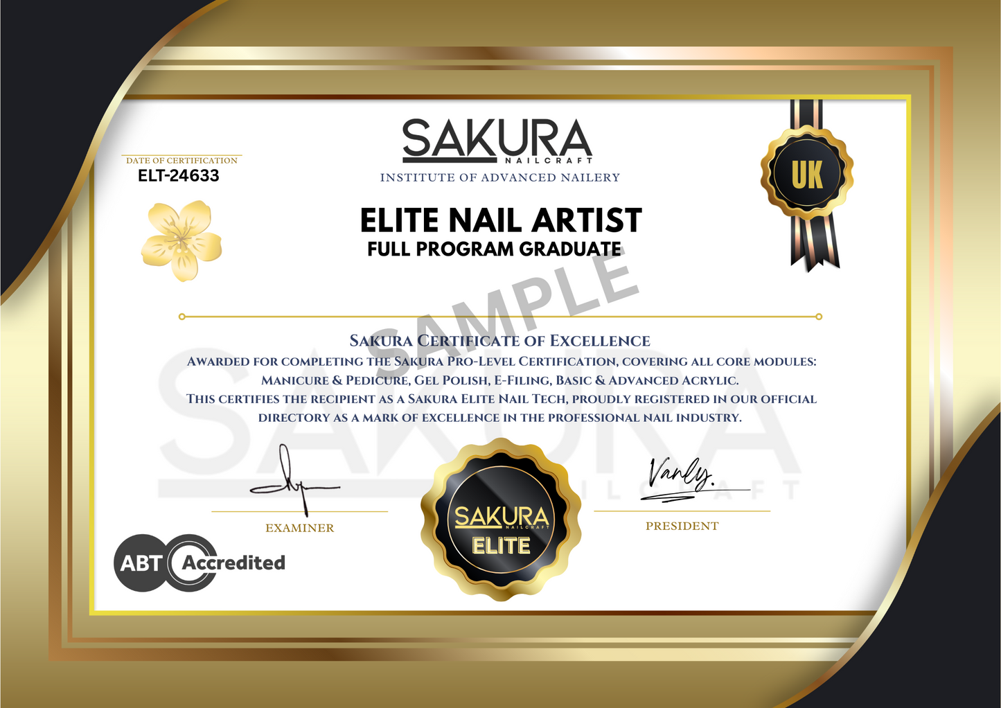 Elite Nail Artist - Kỳ thi tốt nghiệp toàn chương trình