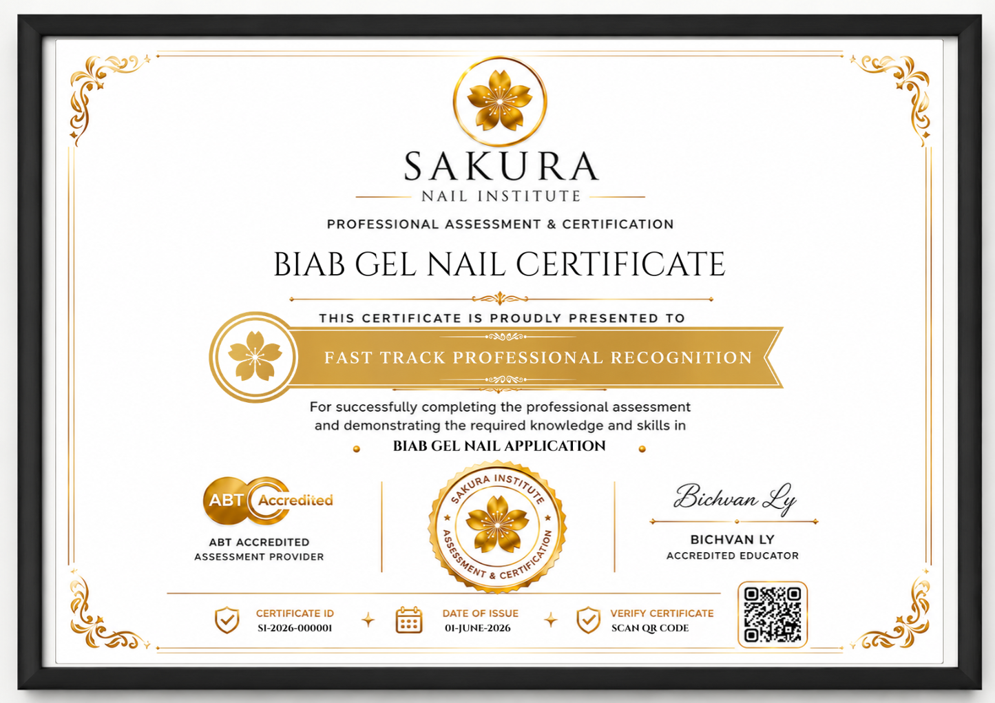 COMING SOON | BIAB Gel Nail Certificate (ABT Accredited) – Fast Track Professional Assessment