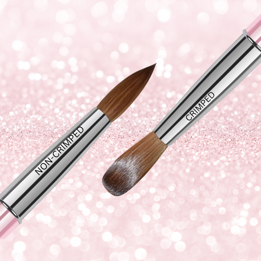 Crimped vs Non-Crimped Acrylic Brush
