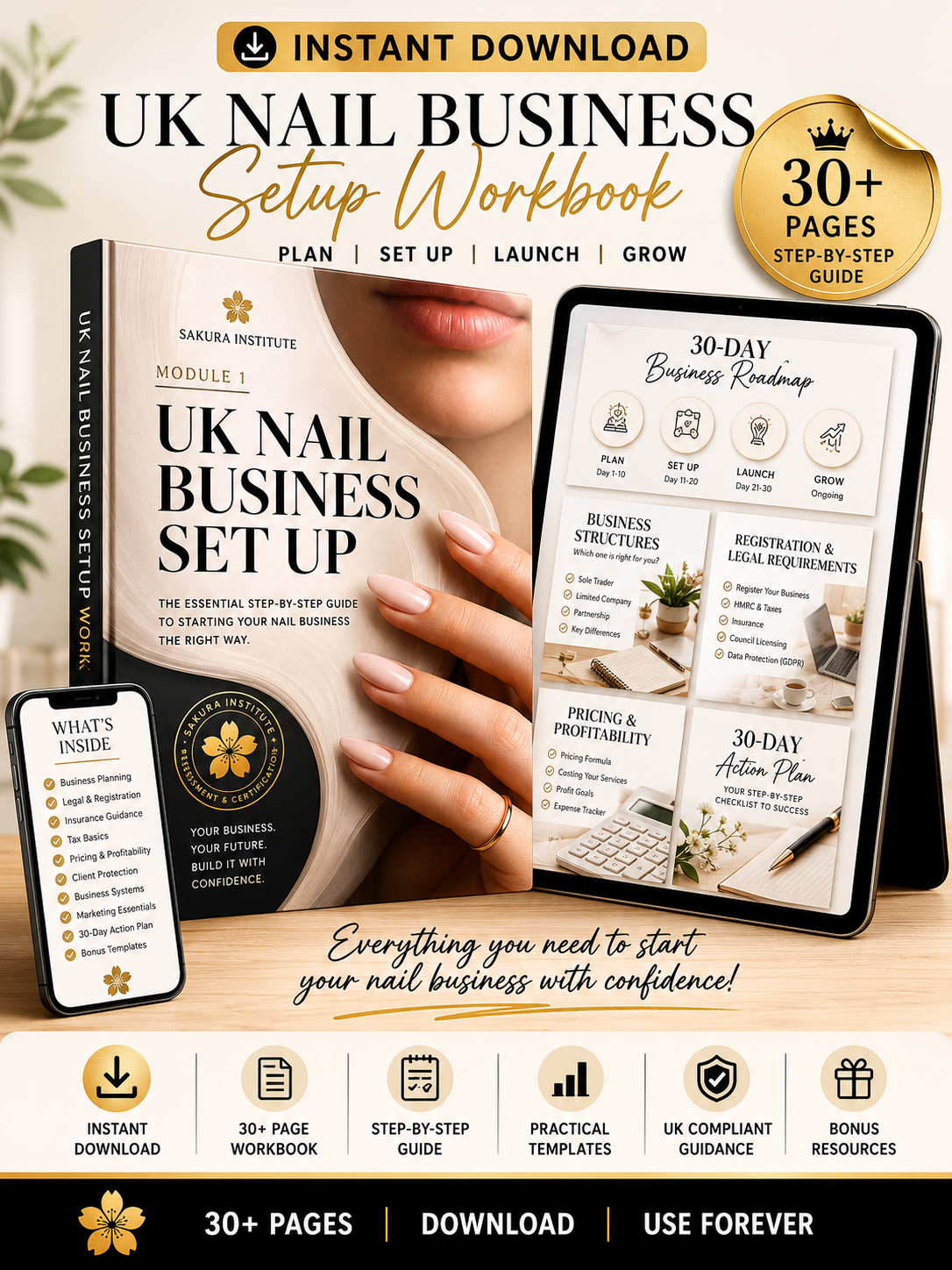 UK Nail Business Setup Workbook
