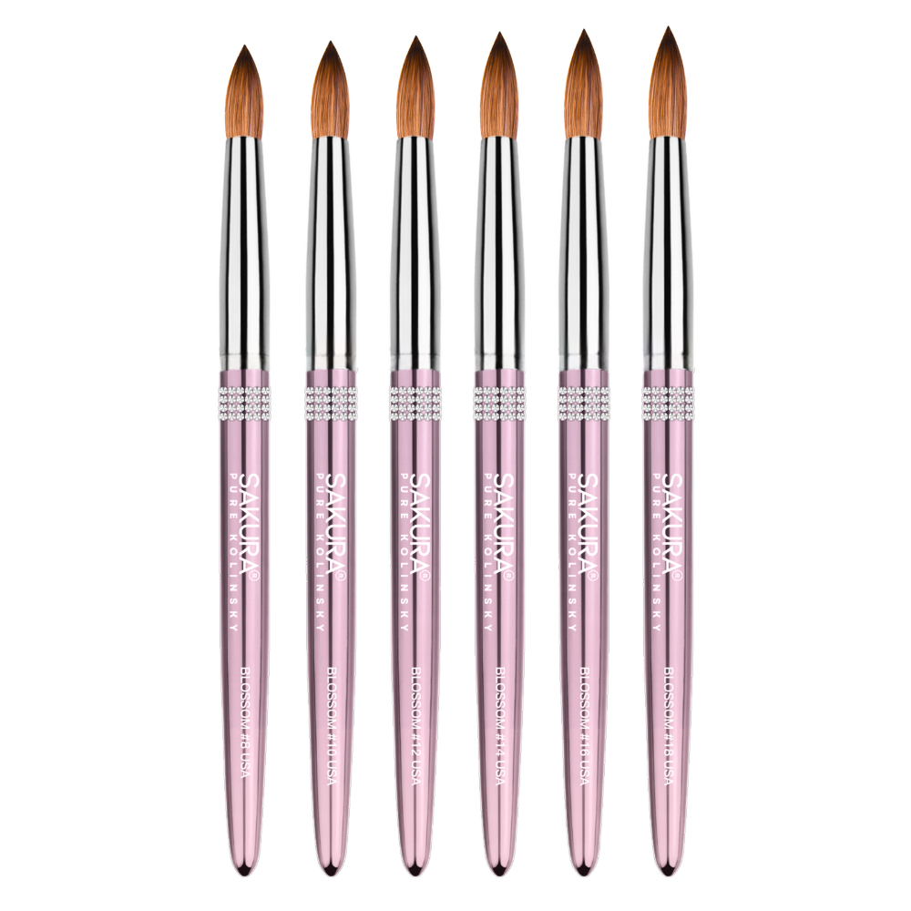 Sakura Pure Kolinsky Acrylic Nail Brush Blossom Series #8