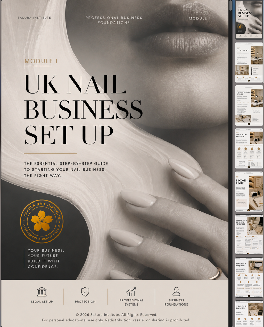 UK Nail Business Setup Workbook