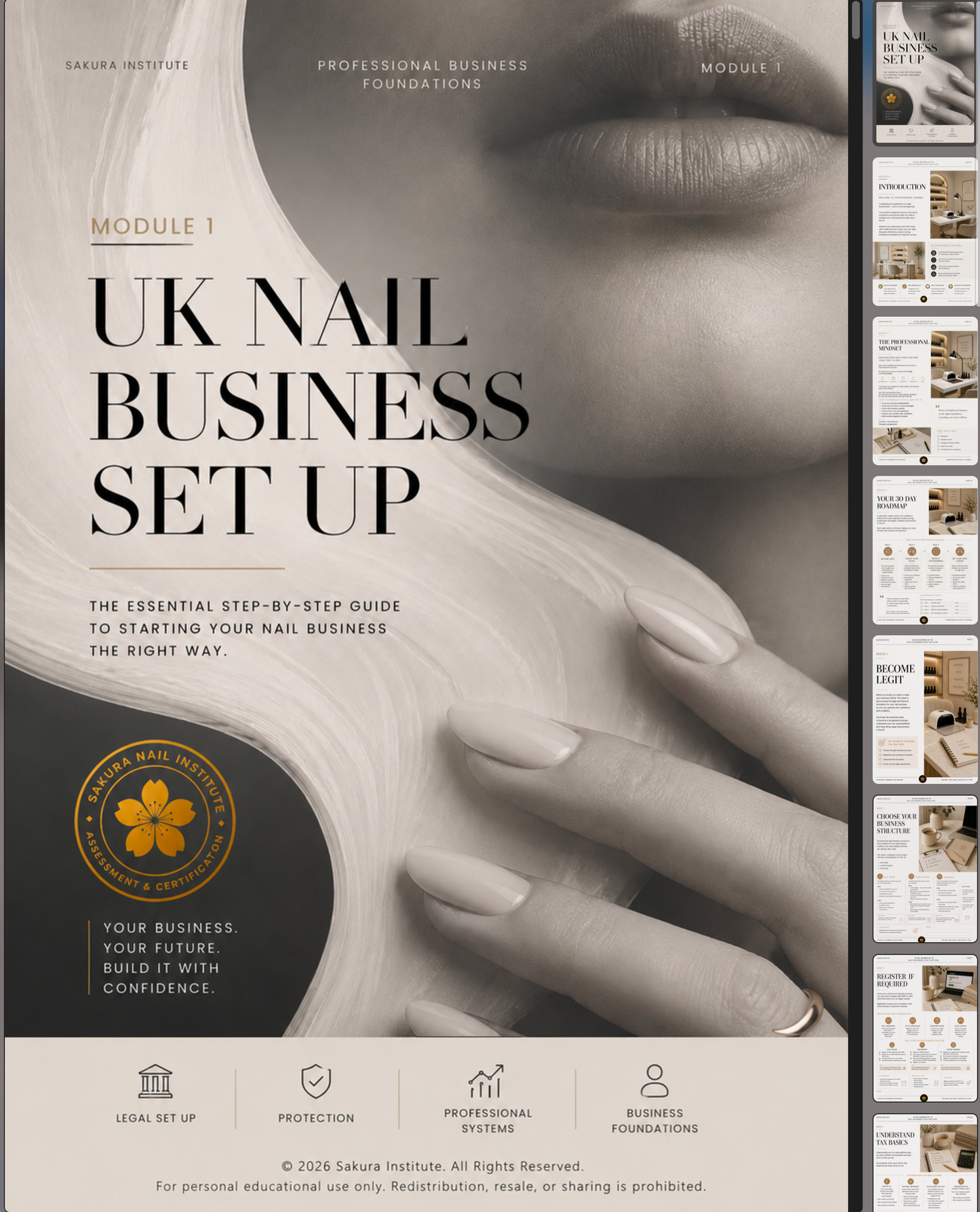 UK Nail Business Setup Workbook