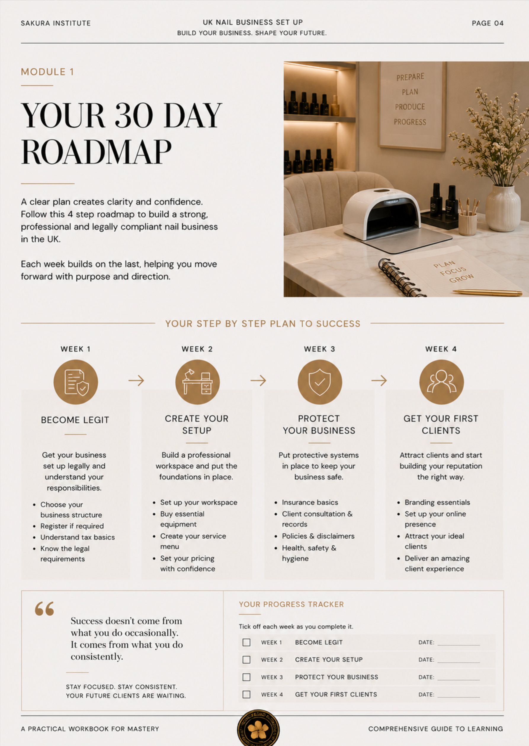 UK Nail Business Setup Workbook