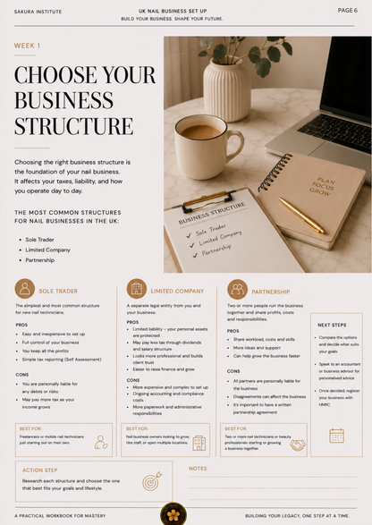 UK Nail Business Setup Workbook