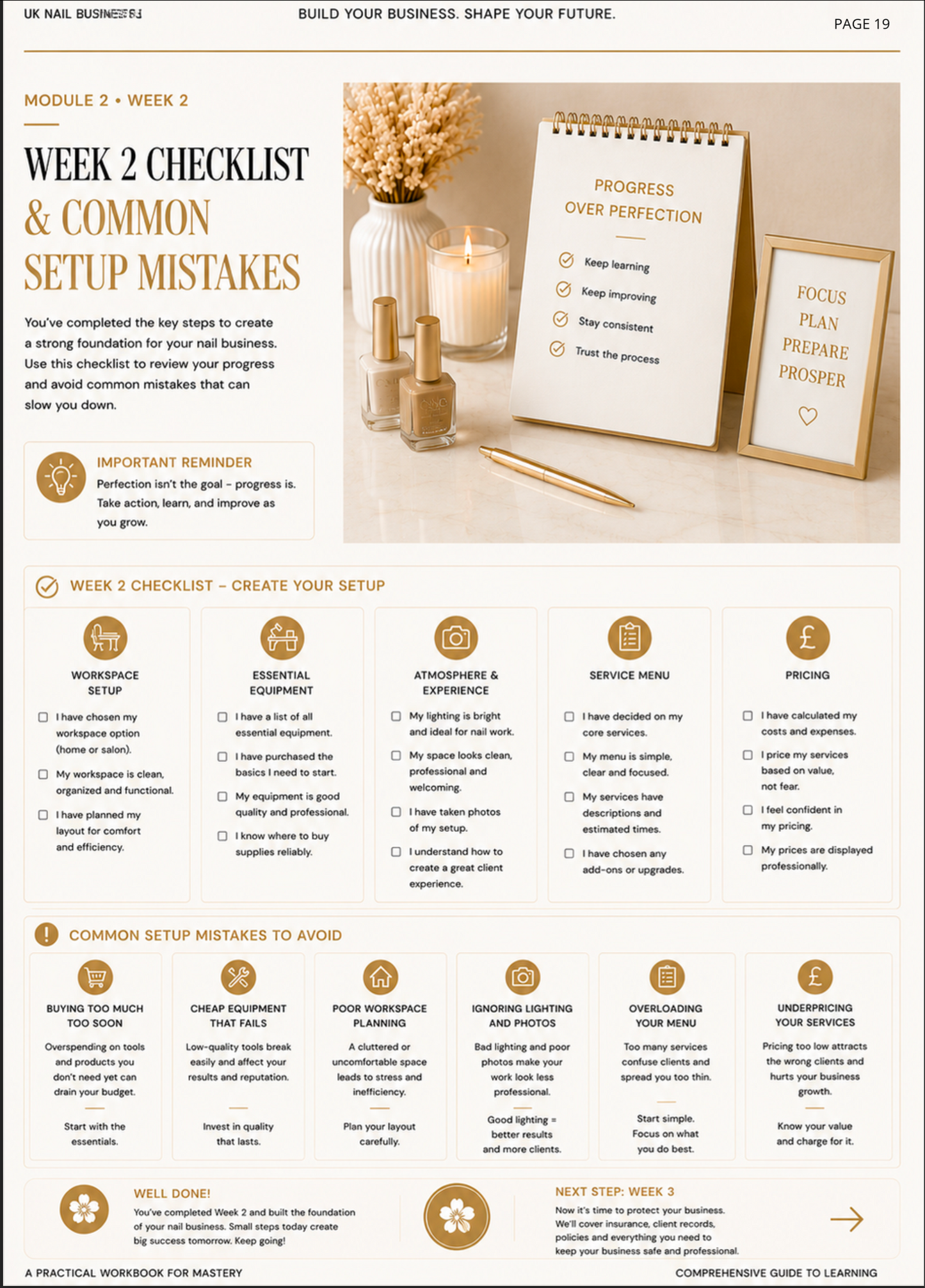 UK Nail Business Setup Workbook
