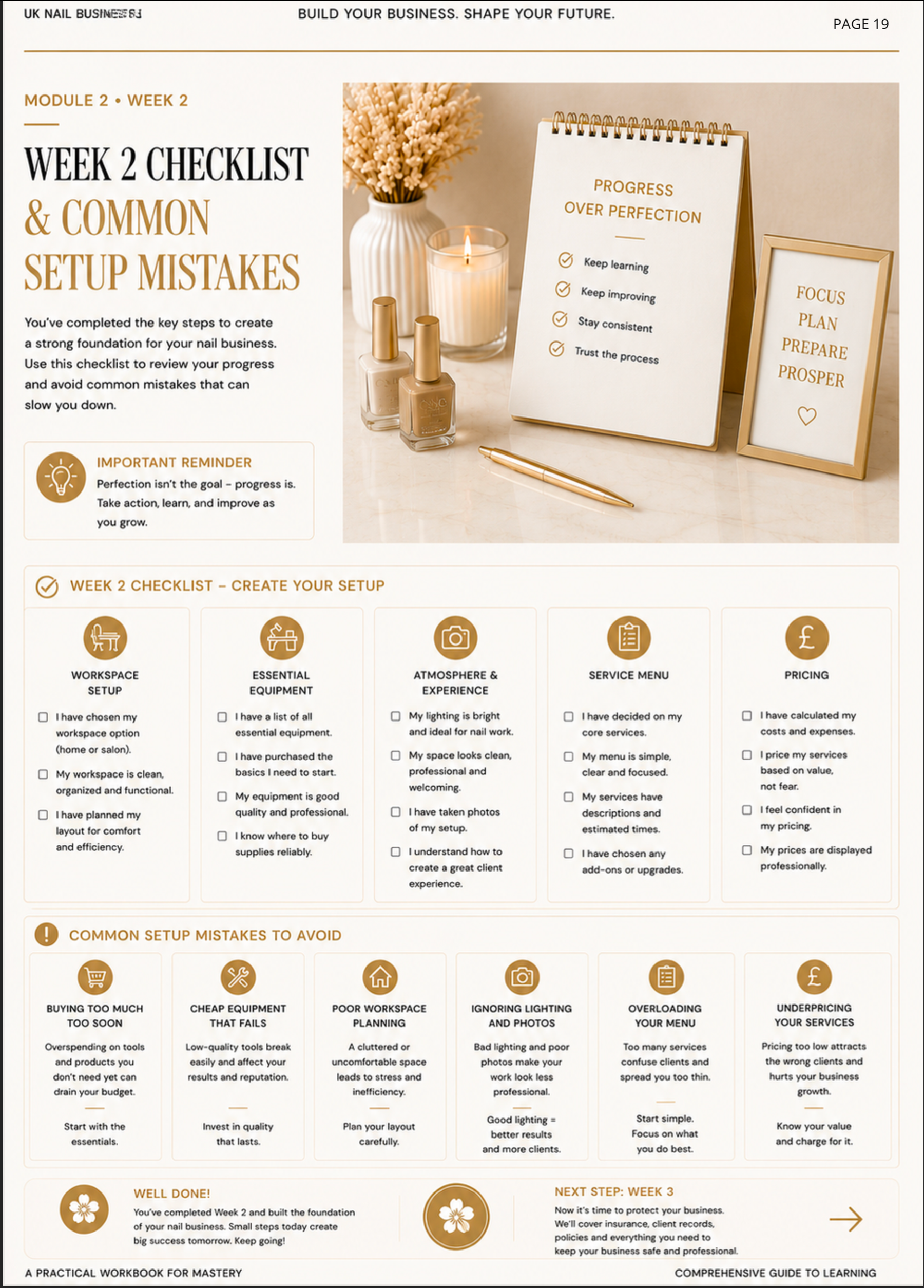 UK Nail Business Setup Workbook